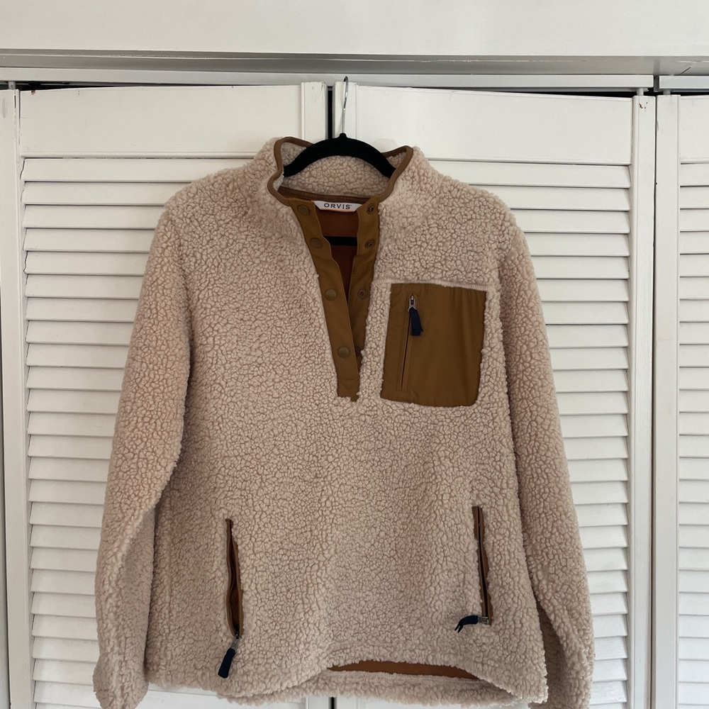 Orvis Sherpa Pullover size Medium- new!